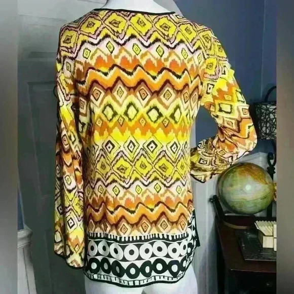 Tolani 100% Silk. Size: S; Tribal, geometric, burning man, Aztec, Southwestern - Picture 5 of 8